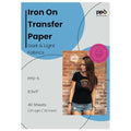 PPD 40 Sheets 8.5x11" Iron-on Heat Transfer Paper Mixed Fabrics Inkjet - size: 8.5 x 11, style: Mix (40 Sheets)