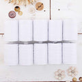 ThreadArt Cotton Quilting Thread Set, 10 White Spools - color: 10 WHITE SPOOLS