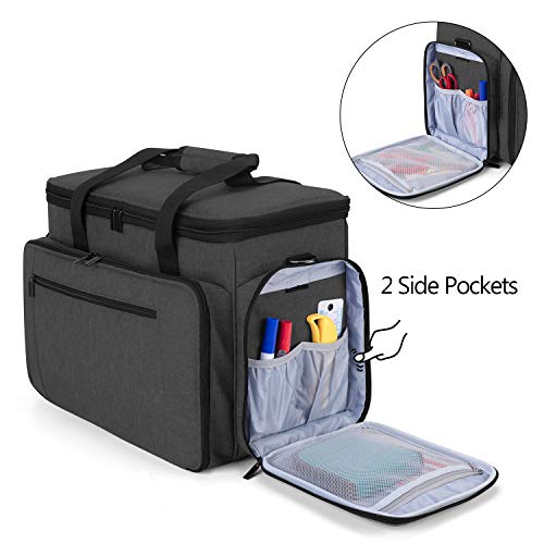 LUXJA Sewing Machine Case with Removable Padding Pad, Black - color: Black, style: Sewing Machine Bag