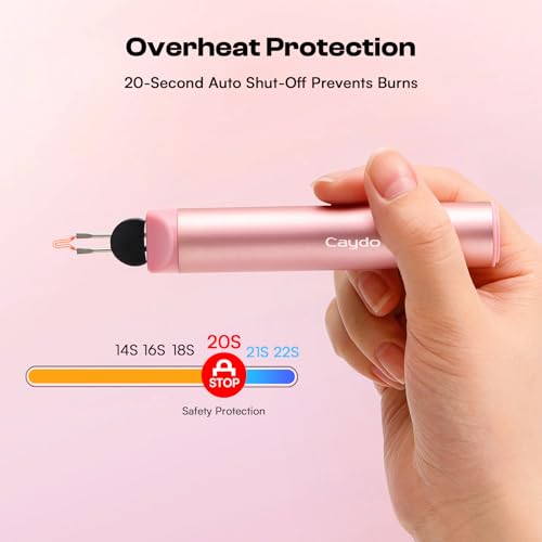 Caydo Rechargeable Thread Burner Tool - color: Pink Thread Burner