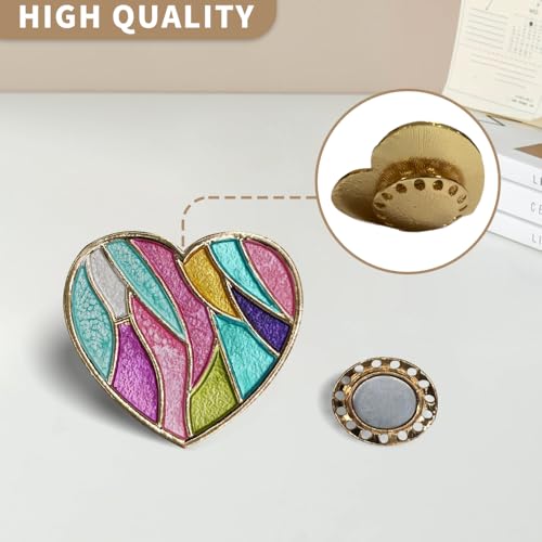 Needle Minder Magnet, Magnetic Needle Minder, Needle Minders Magnetic Cross Stitch Accessories, Magnetic Needle Holder, Life Tree, Butterfly, Cats, Owl, Heart (Love) - size: LOVE