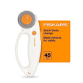 Fiskars 45mm Loop Rotary Cutter for Fabric, Arts, Crafts, Sewing - color: Standard
