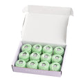 Rhapsody Pearl Cotton Thread Size 8 Crochet Thread Perle 12 Balls Set Hand Knitting, Embroidery, Sashiko, Cross-Stitch, Sewing, Needlepoint, DIY, Quilting (LT Nile Green, Col. 618) - color: LT Nile Green, Col. 618