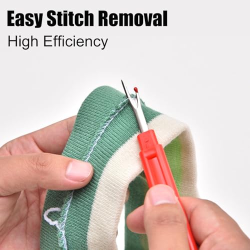 14 Pcs Sewing Seam Rippers, 2 Big and 2 Small Handy Stitch Ripper Sewing Tools with Embroidery Removal Tool, Tape Measure, Needle Threaders, Thimbles for Sewing Crafting Thread Removin - color: Multi-Color