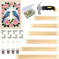 12Pcs Wooden Needlepoint Stretcher Bars for Embroidery Canvas Art Crafts