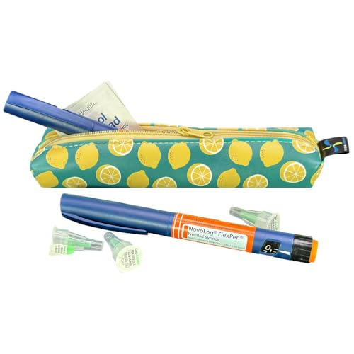 Sugar Medical MedMate GLP-1 & Insulin Pen Travel Case for 2 Pens - color: Lemonelle