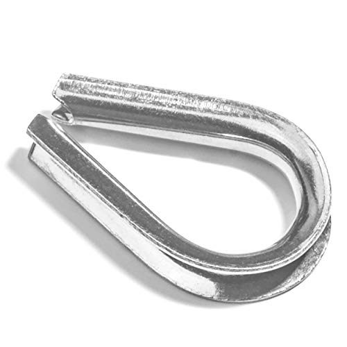 Light Duty Stainless Steel Thimbles for 1” Cables, T316 Marine Grade – Lot of 10 - size: 1"