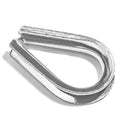 Light Duty Stainless Steel Thimbles for 3/8” Cables, T316 Marine Grade – Lot of 10 - size: 3/8"