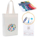 BERYA Canvas Tote Bag DIY Needlepoint Embroidery Kit for Beginners - color: Fly song