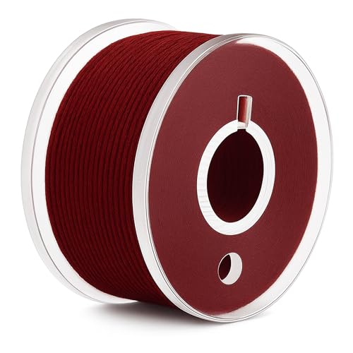 Mandala Crafts Maroon 15J SA156 Prefilled Bobbin Thread, 144 PCs - color: Maroon, size: Size A 144 X 142 Yards