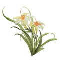 Iron/Sew on Applique Repair Patches,Flower Patches,Yellow Orchid Patch - color: Yellow Orchid