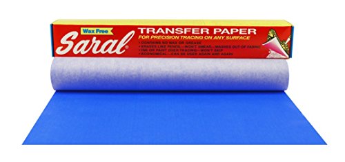 Saral Paper Corp Wax Free Transfer Tracing Paper - Blue - 12 Inches x 12 Foot Roll