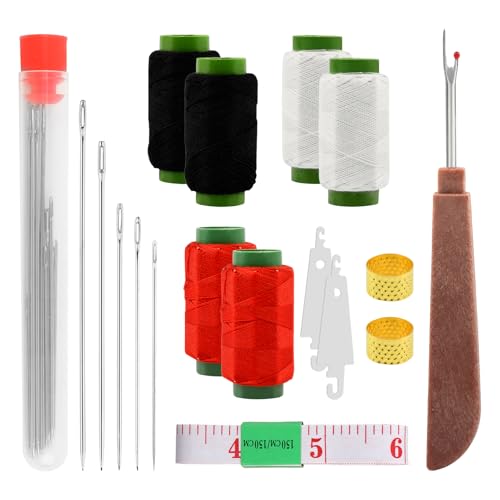 37 PCS Sewing Kit, Big Eye Steel Sewing Needle for Hand Sewing