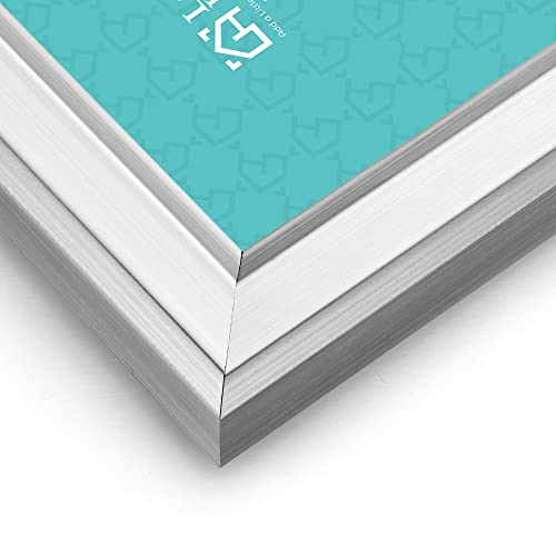 LaVie Home 5x7 Picture Frames (12 Pack, Silver) Simple Designed Photo Frames for Wall Mount Display, Set of 12 Classic Collection - color: Silver, size: 5x7