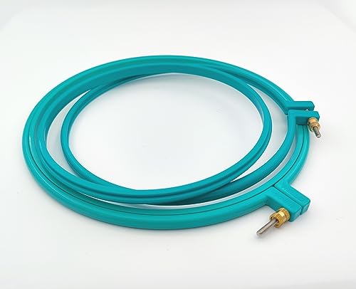 Maker Susan Plastic Embroidery Hoop, Hello Series, Turquoise, 7.5" - style: Turquoise