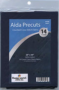 14 Count Aida Fabric Pre-Cut for Counted Cross Stitch - Navy