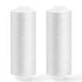 ZMAAGG Sewing Thread, White Thread for Sewing Machine, 2 PCS 200 Yards - color: 2 White