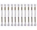 12 Skeins Embroidery Cotton Floss of 8.75yds for DIY Embroidery, Light Grey - color: Light Grey