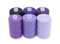 BlesSew Sewing Thread in Purple Color Tones – 6 Spools of Polyester Thread for Sewing Machine for Beginners, Hand Stitching & Quilting - 1000 yds per Spool - color: Purple