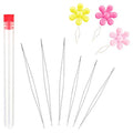 6 Pieces Big Eye Beading Needles, 2 Sizes Collapsible Bead Needle - style: 6pcs-short