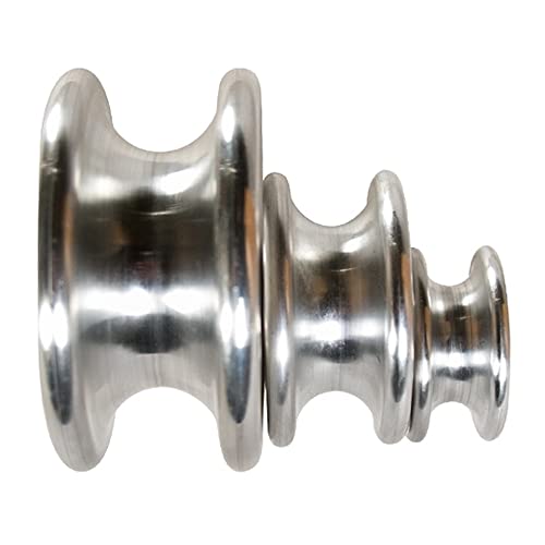 Notch Non-Anodized Aluminum Rigging Thimbles for Lines 14mm-28mm - size: # 1 (20mm x 14mm)