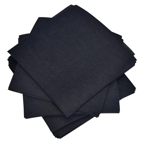 YIFHXY Black 8"x8" 150Sheets Cut Away Fabric Stabilizer for Embroidery, Cut Away Embroidery Stabilizer Backing-Medium Weight 2.5oz Cutaway Embroidery Stabilizers-for Machine Embroidery and Hand Sewing