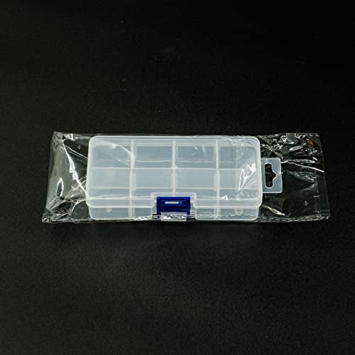 ELEMENT 115 25-Pack Small Plastic Storage Box Case Container with 8 Grid Dividers 2.45" x 5.2" x .97" for Beads, Tackle Box, Fishing Hooks, Bobs, Buttons, Jewelry Grid Size: 1.25" x 1.2" Party Favors