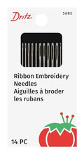 Dritz 56RE Ribbon Embroidery Hand Needles, Assorted Sizes, Nickel (14-Count) - size: Assorted Sizes