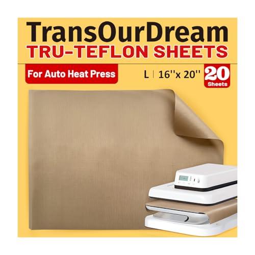 TransOurDream PTFE Teflon Sheets, 16 x 20, 20 Pack - color: Teflon Sheets, size: 20 Sheets