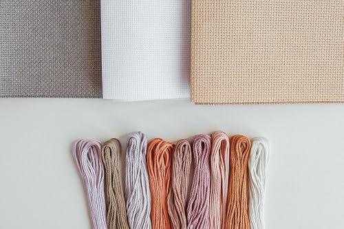 Aida Cloth 14 Count Cross Stitch Fabric,19×28inch (14CT, SlateGray) - color: Slategray, size: 14CT