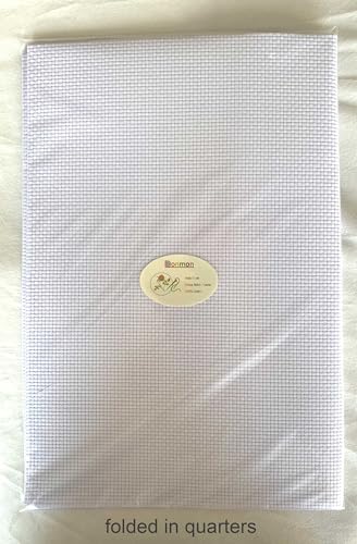 Aida Cloth 9 Count Cross Stitch Fabric,19×28inch (9CT,White) - color: White, size: 9CT