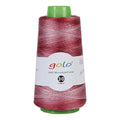 golo Crochet Thread Size 30 Cone Yarn 1.76oz 545yd,Yarn for Hand Kniting,Tatting,Crocheting D75 - color: D75-Creamy Red