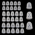 Xiaoyztan 30Pcs Transparent Silicone Guitar Finger Protectors - color: Transparent, size: S+M+L