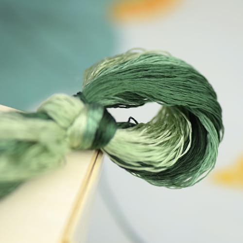 Natural 100% Silk Thread, Handmade Embroidery Thread Silk Floss 7 Colors 110m Each (19) - color: 19