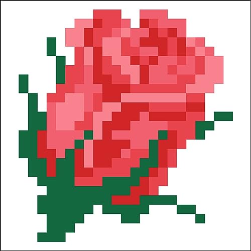 DIAMOND DOTZ Bliss Bud Flower Diamond Painting Kit for Adults with Gems - size: 7.6 x 7.6cm