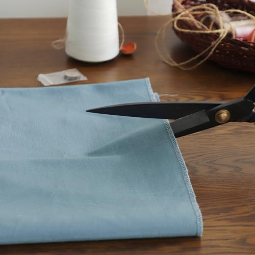 Simple&Opulence 100% Cotton Canvas Fabric 10oz. 59 Inch by The Yard, Nature Duck Fabric Textile Medium Weight for Painting, Sewing, Crafts, Embroidery, Bag, Handmade Home Decor(1 Yard, Dusty Blue) - color: Dusty Blue, size: 1 Yard