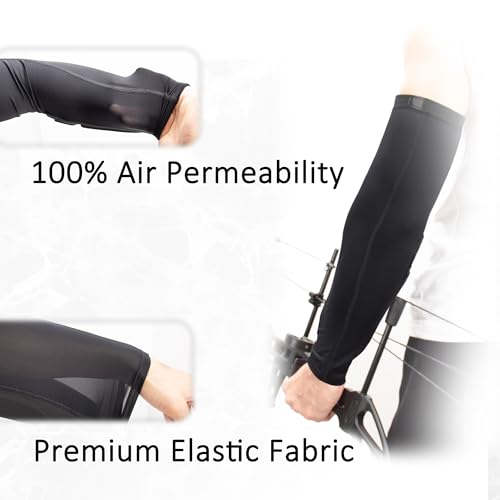 Archery Arm Guard Bowstring Hit Prevention Forearm Protective Bracer - size: 8 Inches Long