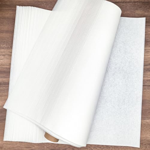 50 Sheets White Teabag Paper for Mixed Media Art, 15.75"x15.75" Large Size Wet Strength Tissue Paper, Ideal for Cyanotype, Collage, Origami,