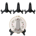 4 PCS Embroidery Hoop Desk Display Holder, Black Plastic Cross Stitch Display Stand for Embroidery Cross Stitch Hoop Needlework Decor