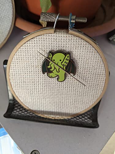 Cutethulu Needle Minder for Cross Stitch & Embroidery