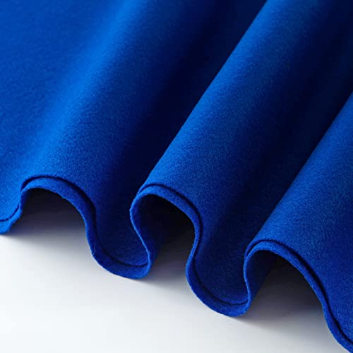 HaoFeijh Felt Fabric 36 * 36 Inch Wide 1.6mm,Fabric Sheets Soft Woven Acrylic Craft Fabric for DIY Craft Work Sewing Patchwork,Craft Felt - color: Sapphire Blue, size: 1