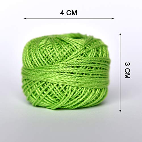 Crochet Thread 10 Balls Cardinal Size 8 for Crochet Hardanger Cross Stitch Needlepoint Hand Embroidery (Cayon Series) - color: cayon series