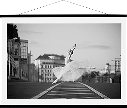WITCOLOR Magnetic Poster Hanger Frame 28x22 28x20 28x40 Poster Frame 28 Inch Wide 1 Pack Magnetic Hanging Frame Black Wood 28" Wide Magnetic Poster Hanger Picture Frame - color: Teak Black, size: 28 Inch