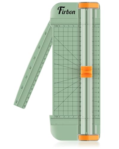 Firbon A5 Paper Cutter, Small Straight Paper Trimmer with Side Ruler - color: A5-morandi
