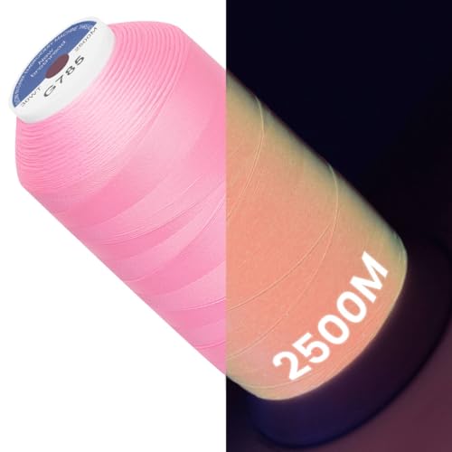 New brothread Single Huge Spool Glow in The Dark Embroidery Thread -G785 - color: 2500M Single Spool G785