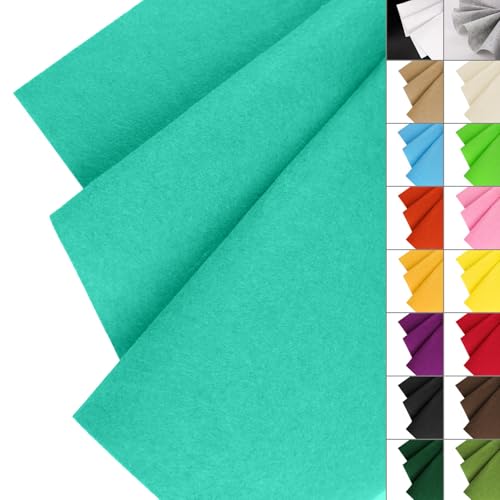 IONTACH 36" X 36" Stiff Felt Fabric 1.2mm Thick (Aqua Green) - color: Aqua Green, size: Stiff - 36" X 36"