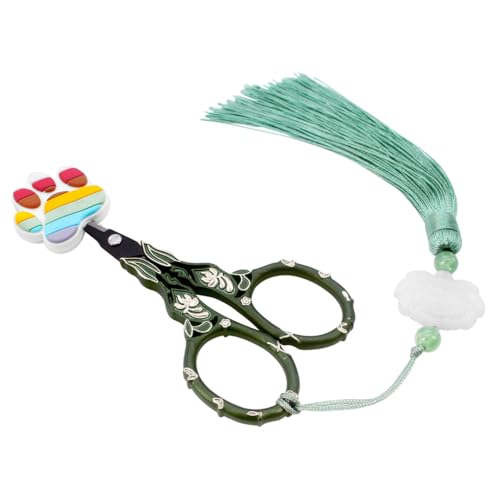 4.5" Vintage Tassel Scissors with Sheath Stainless Steel Embroidery Sewing - style: Classic