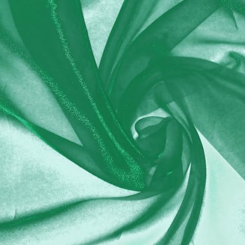 Manyshofu Green Organza Fabric by The Yard, 60 Wide (1 Yard) - color: Green, size: 1 Yard