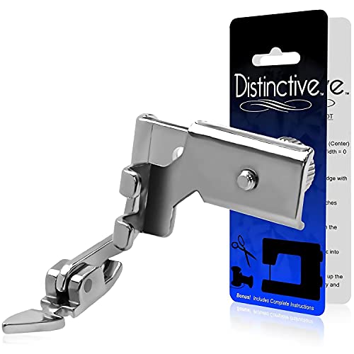Distinctive Adjustable Zipper Piping Cording Sewing Machine Presser Foot - size: Adjustable Zipper Foot