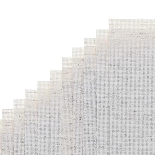 Essentials By Leisure Arts Aida Cloth, 14 Count, Light Oatmeal, 12pc, Cross Stitch Fabric, Embroidery Fabric, Cross Stitch Supplies for Crafting, Stitching, and Sewing Projects 15x18 - color: Lt Oatmeal 12pc